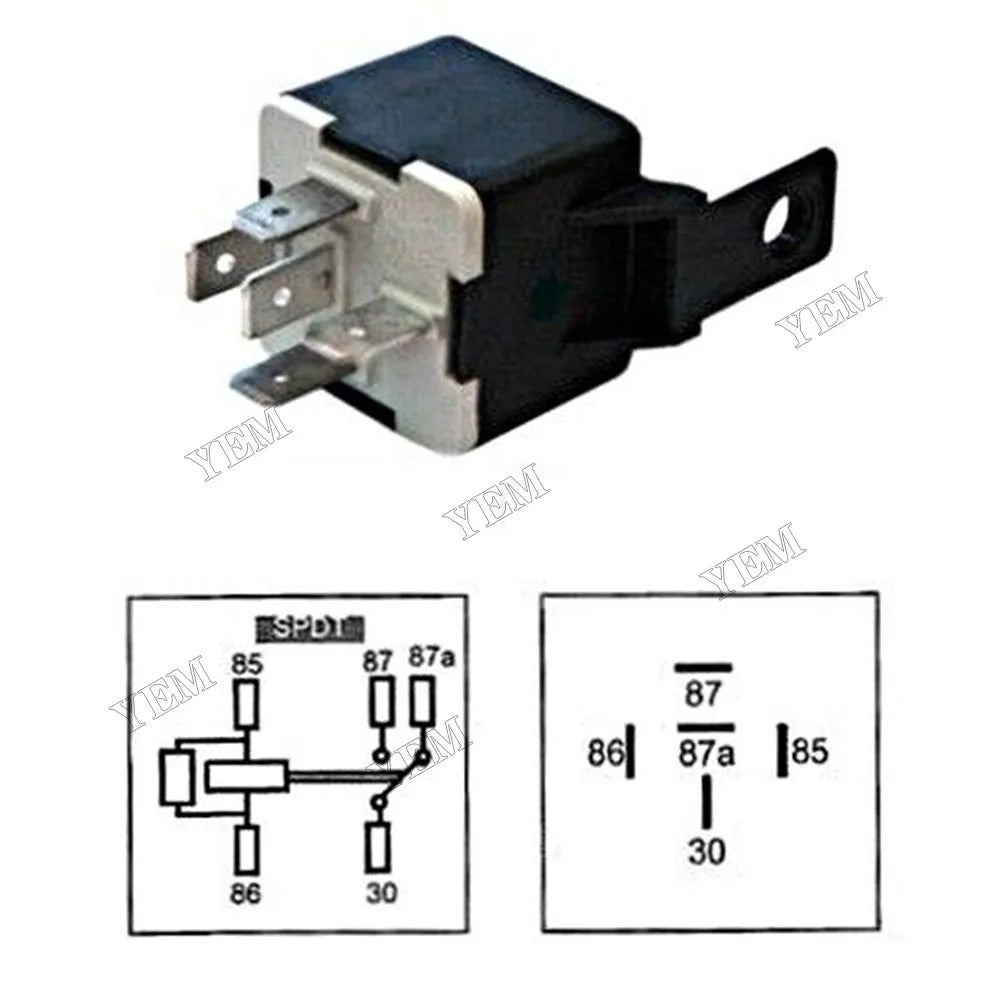 High quality 12V 20/30A Relay 5155318 CASE Tractor JX100U JX1070U JX1080U JX1090U JX1100U JX70U JX80U JX90U