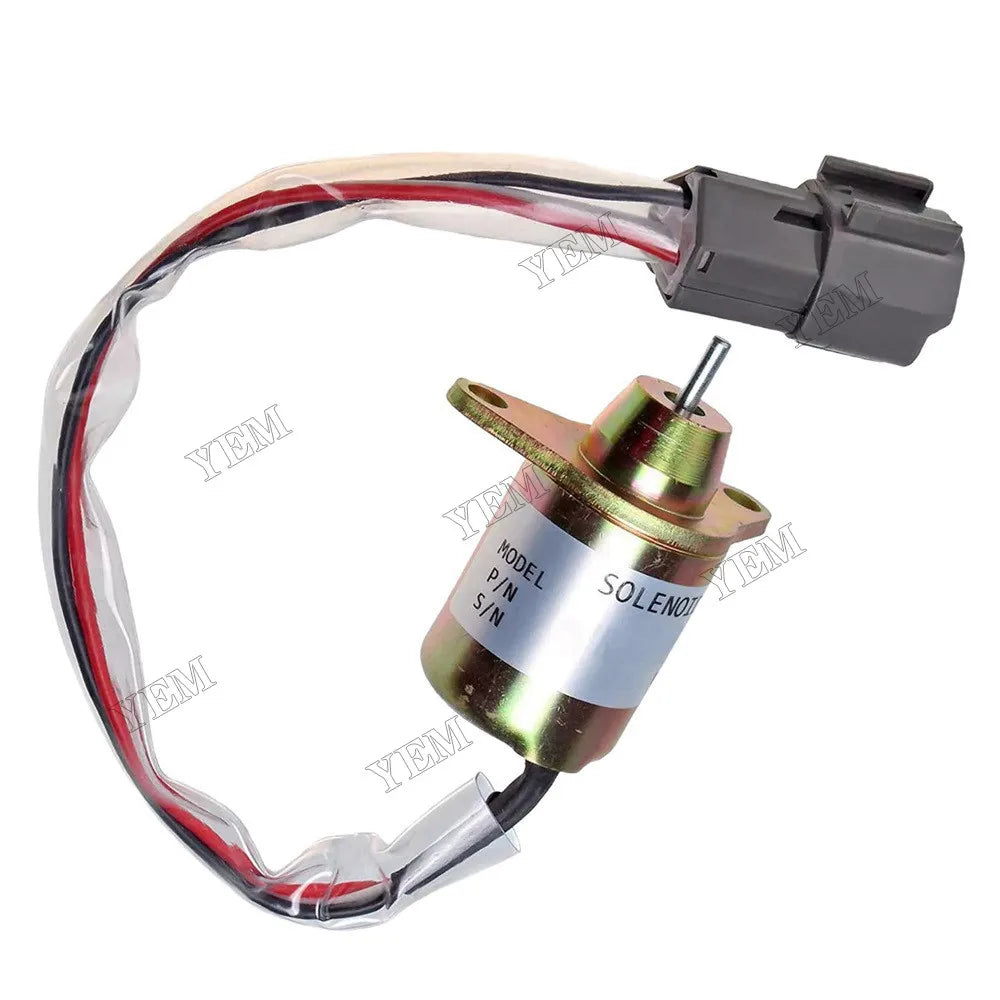 For Yanmar 3TNV88-BPTB2 Engine TB235 Doosan DH80 Excavator Fuel Shut Off Solenoid 129612-77940 For Yanmar