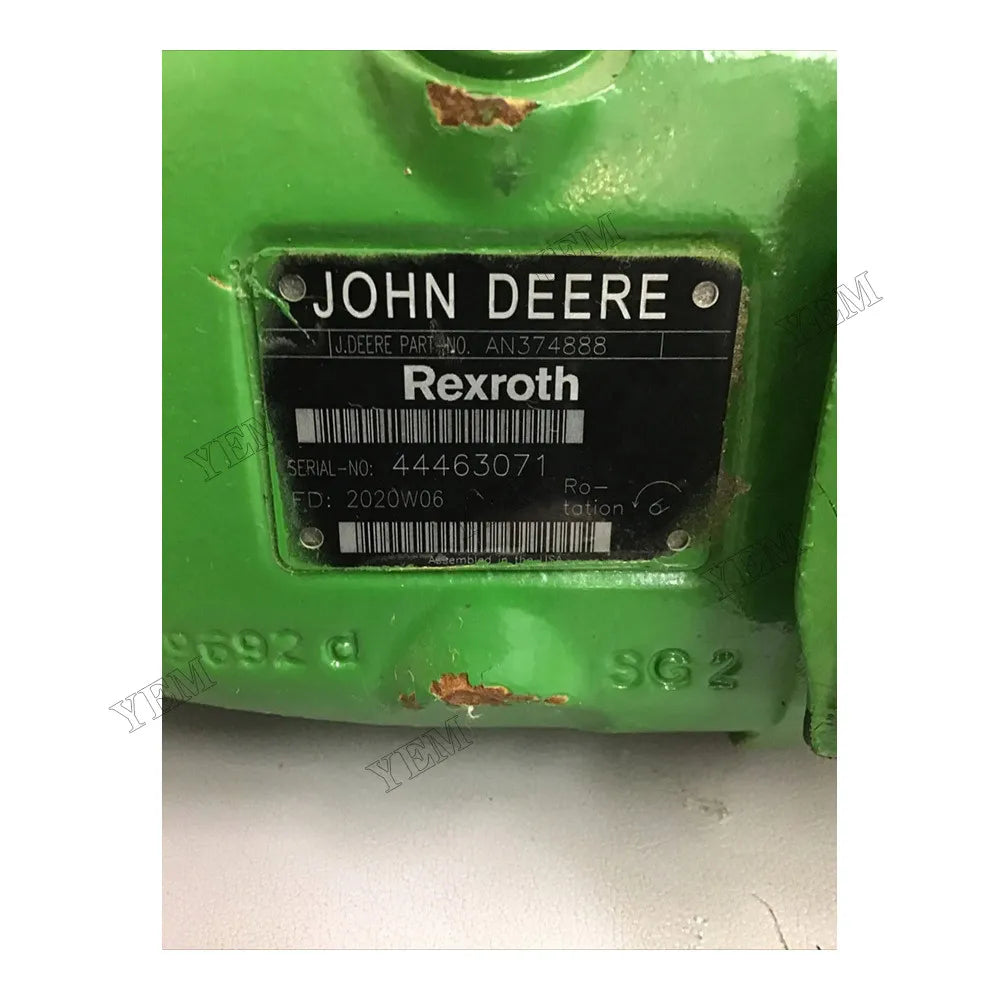 For John Deere Cotton Picker 7660 Hydraulic Pump AN374888 For John Deere