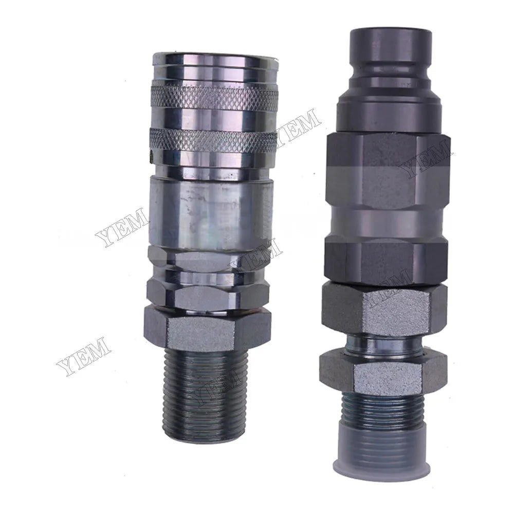 For Caterpillar CAT Male & Female Flat Face Coupler Kit 193-8334 193-8335 For Caterpillar
