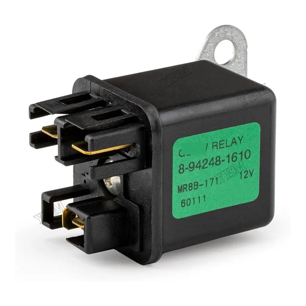For Isuzu Engine C240 4JJ1 Hitachi Excavator EX35U EX27U EX50U 24V Glow Plug Relay 8942481610 For Isuzu