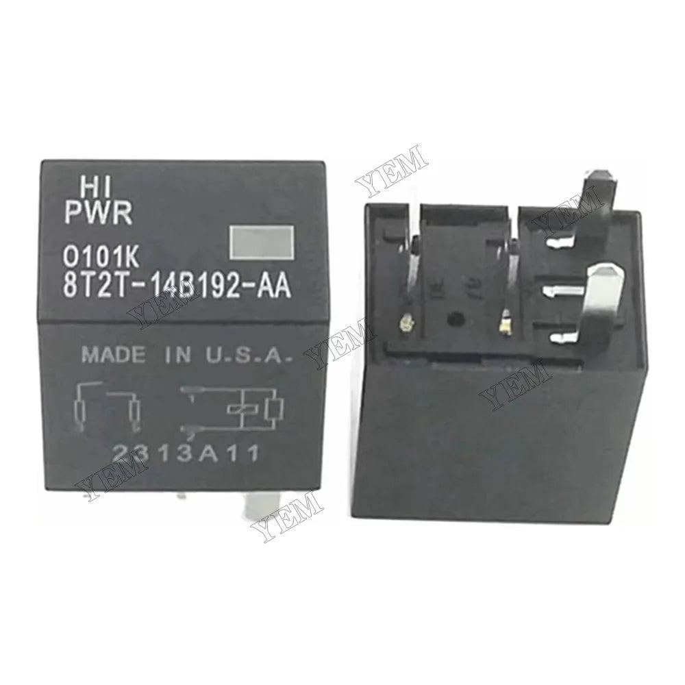For Fusion F-250 F150 Ford FoMoCo 2X 4-PIN Relay Black Multi-Purpose Relay 8T2T-14B192-AA