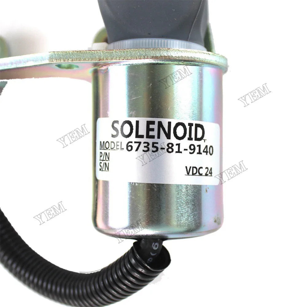 For Komatsu Excavator PC220 PC250 Fuel Pump Solenoid Valve 6735-81-9140 For Komatsu