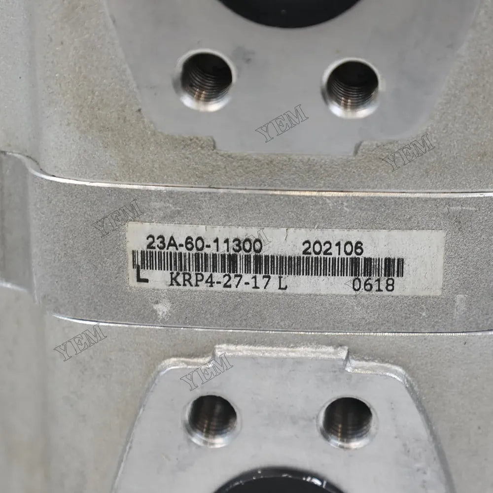 For Komatsu Grader GD510R-1 Hydraulic Pump 23A-60-11300 For Komatsu