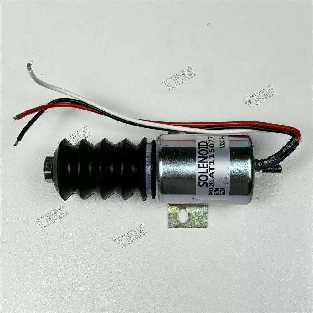 For John Deere Excavator 690D 690DR Fuel Shutoff Solenoid AT115077 For John Deere