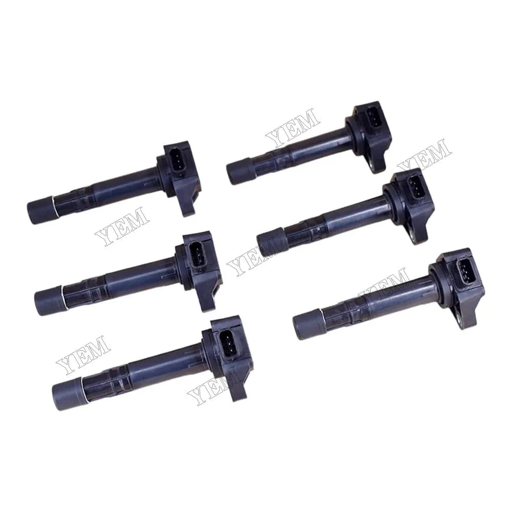 For Honda Accord Odyssey 3.0L 3.2L 3.5L V6 99-09 6 PCS Ignition Coil 30520-P8E-A01 For Honda