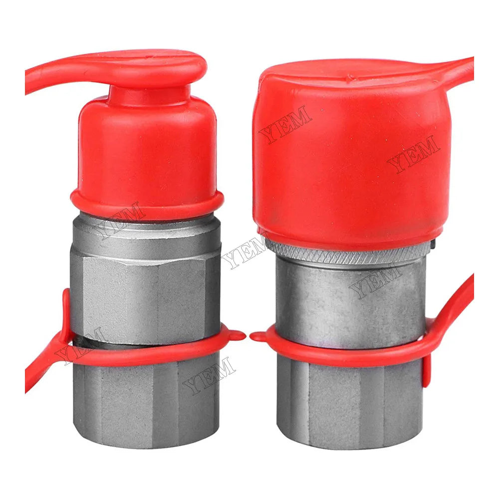 For Bobcat Flat Face Hydraulic Coupler Kit 7411975 7411976 For Bobcat