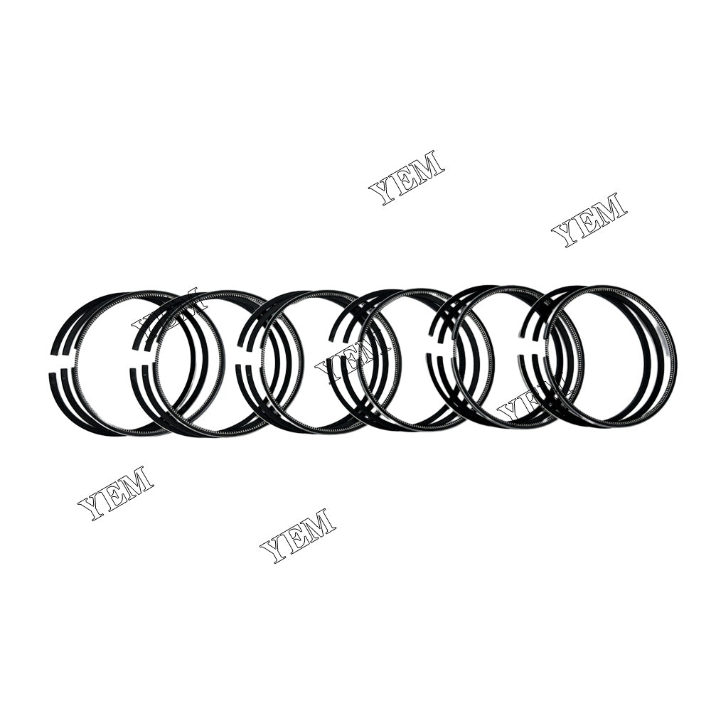 For Mitsubishi 6 pcs S6K Piston Rings Set STD 3*2*4 34317-19011 diesel engine parts