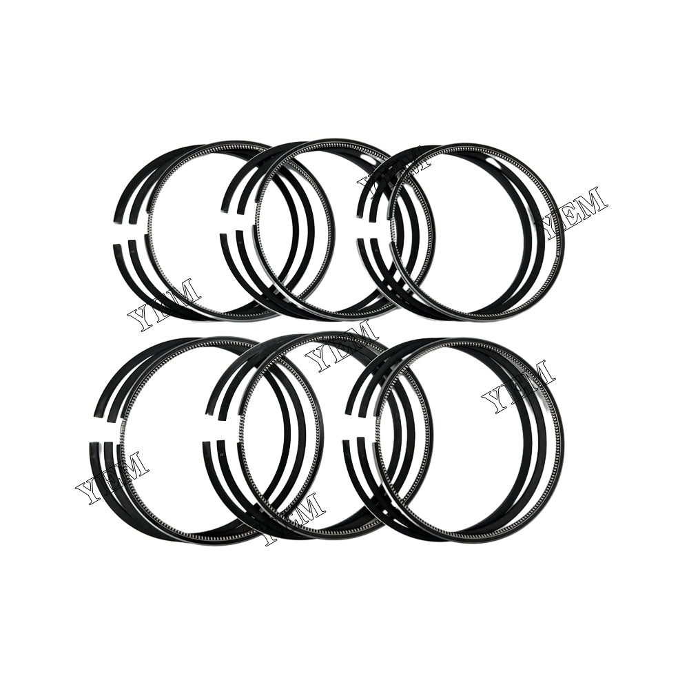 For Mitsubishi 6 pcs S6K Piston Rings Set STD 3*2*4 34317-19011 diesel engine parts