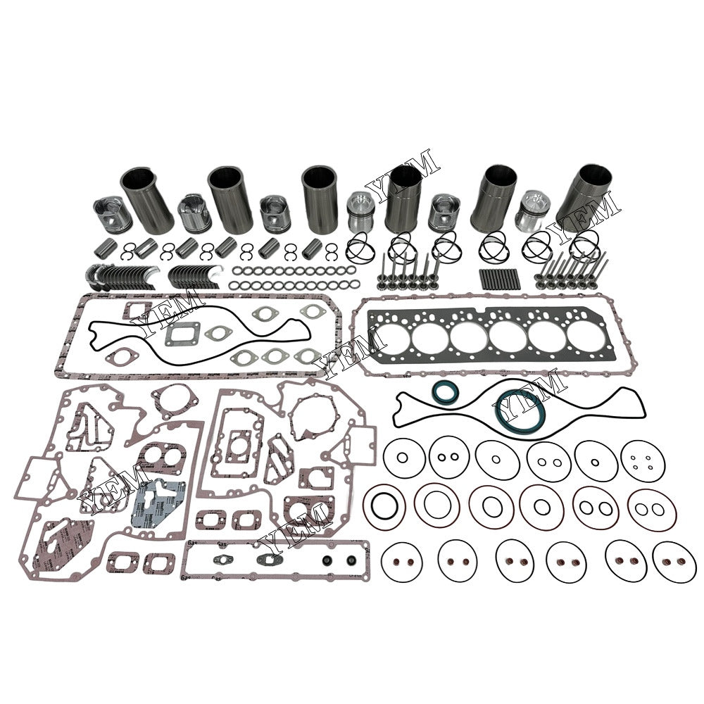For John Deere 6x Overhaul Rebuild Kit With Gasket Set Bearing&Valve Train 6068 Engine Parts
