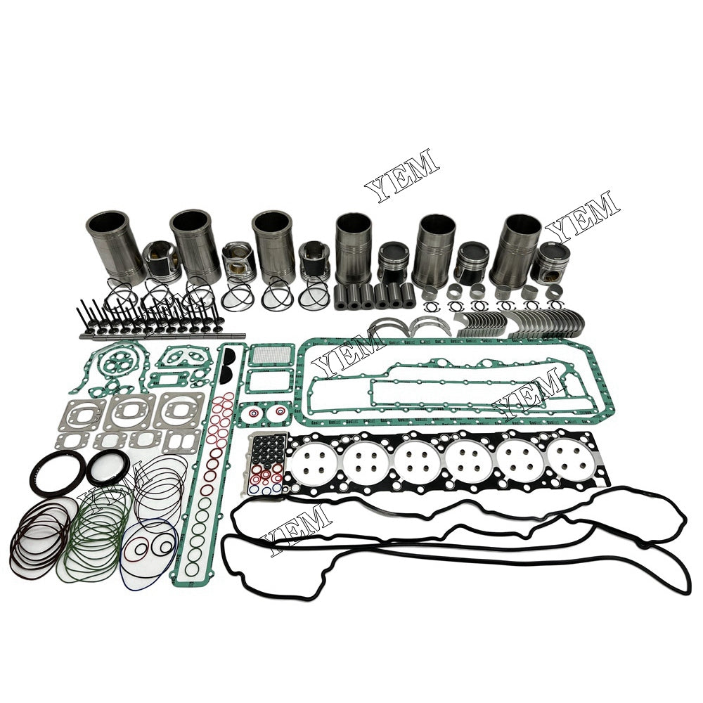 D6CB Engine Overhaul Rebuild Kit With Gasket Bearing Valve Set For Hyundai Excavator