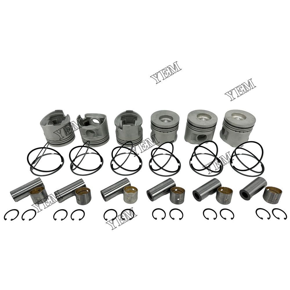 6D17 Piston With Rings For Mitsubishi wheel loader For Mitsubishi