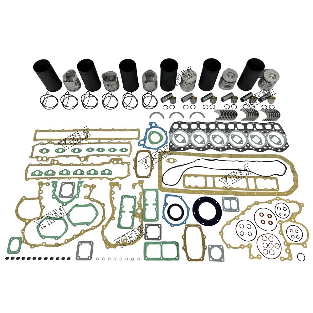 6D17 Overhaul Rebuild Kit With Gasket Set Bearing For Mitsubishi wheel loader For Mitsubishi