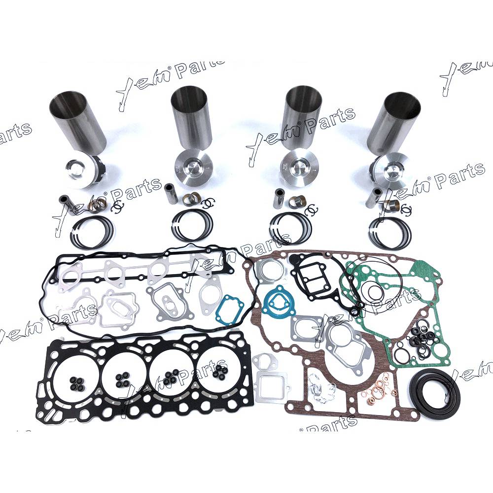 V3307 Overhaul Kit With Gasket Set 1G774 For Kubota 4 cylinder diesel engine parts