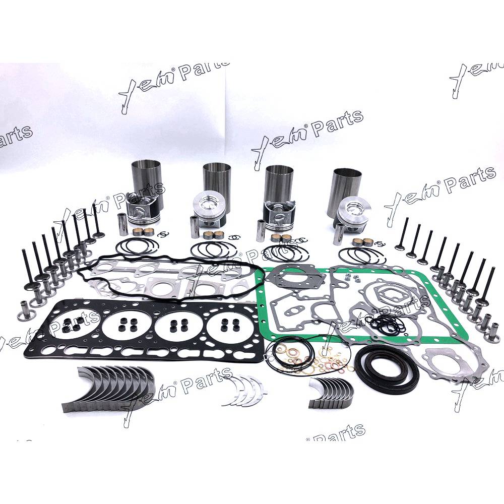 V3300 Overhaul Rebuild Kit 57mm For Kubota 4 cylinder diesel engine parts