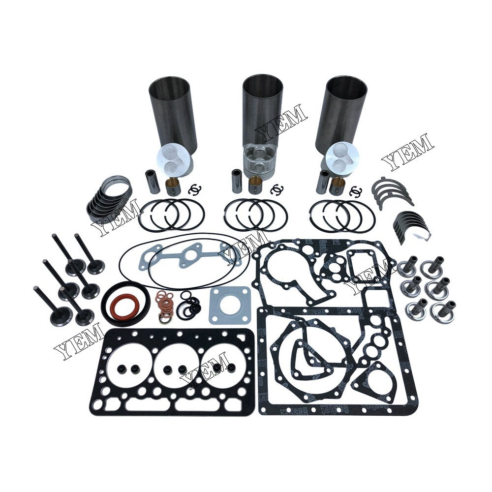 D722 Engine Rebuild Kit With Gasket Bearing Set Valve Train For Kubota 3 cylinder diesel engine parts