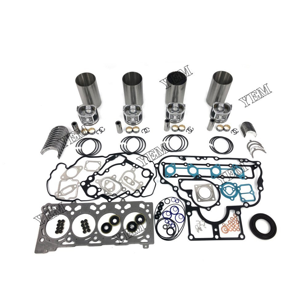 V2607 Overhaul Rebuild Kit With Gasket Set Bearing For Kubota 4 cylinder diesel engine parts