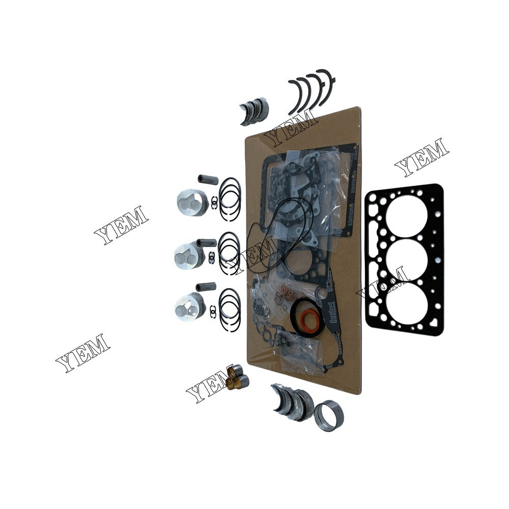 D722 Overhaul Rebuild Kit For Kubota 3 cylinder diesel engine parts For Kubota
