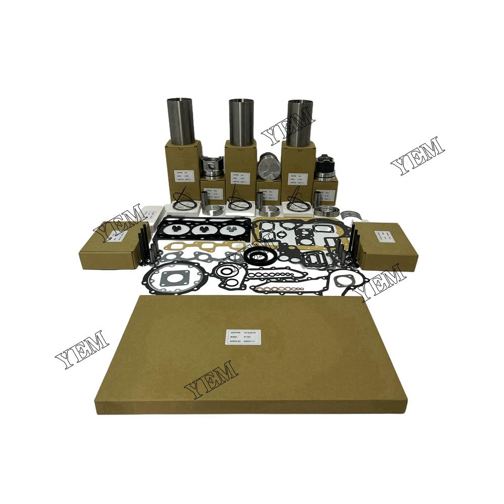 D1803 Overhaul Rebuild Kit With Bearing Set Valve Train For Kubota 3 cylinder diesel engine parts