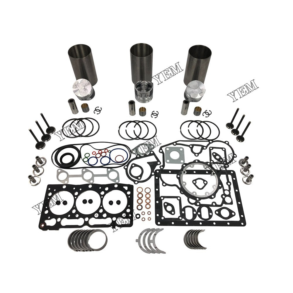 D1005 Overhaul Rebuild Kit With Gasket Set Bearing-Valve Train For Kubota 3 cylinder diesel engine parts