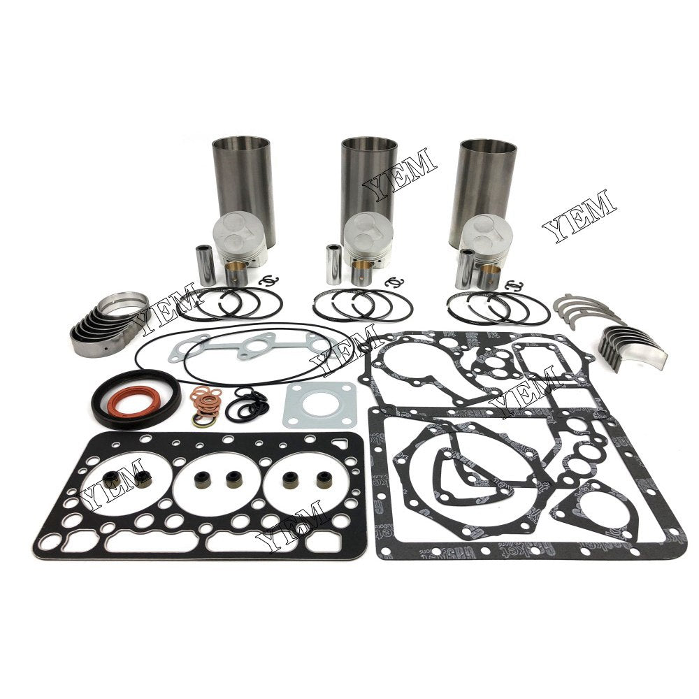 D722 Overhaul Rebuild Kit With Gasket Bearing Set For Kubota 3 cylinder diesel engine parts