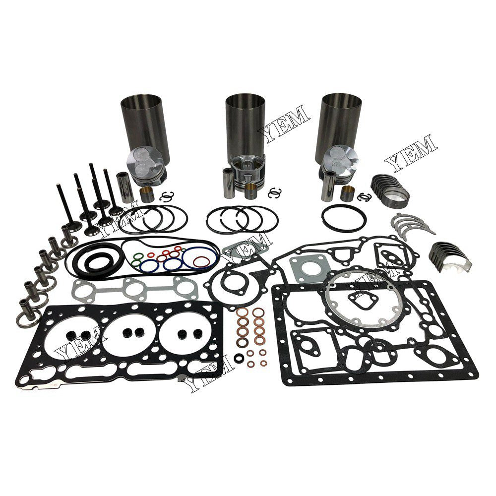 D1105 Overhaul Rebuild Kit With Gasket Set Bearing-Valve Train For Kubota 3 cylinder diesel engine parts For Kubota