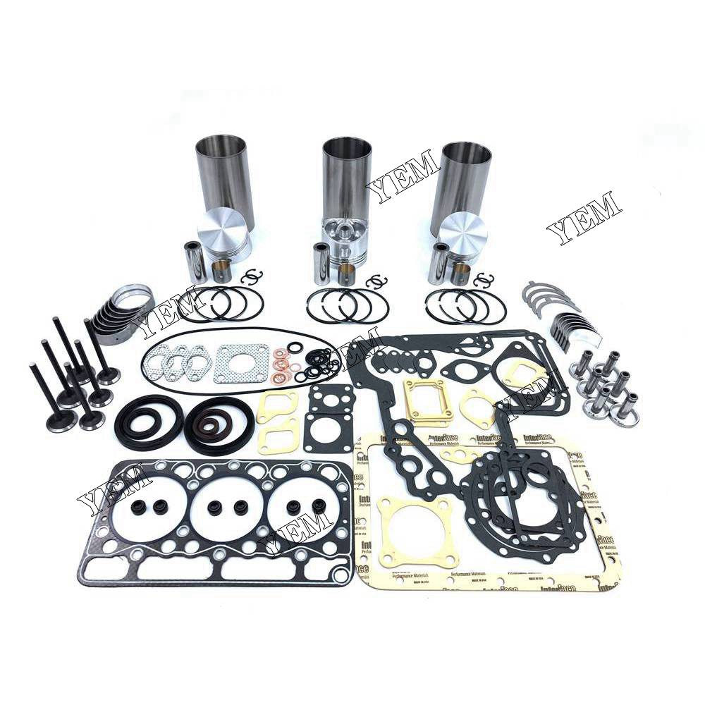D950 Overhaul Rebuild Kit With Gasket Set Bearing-Valve Train For Kubota 3 cylinder diesel engine parts For Kubota