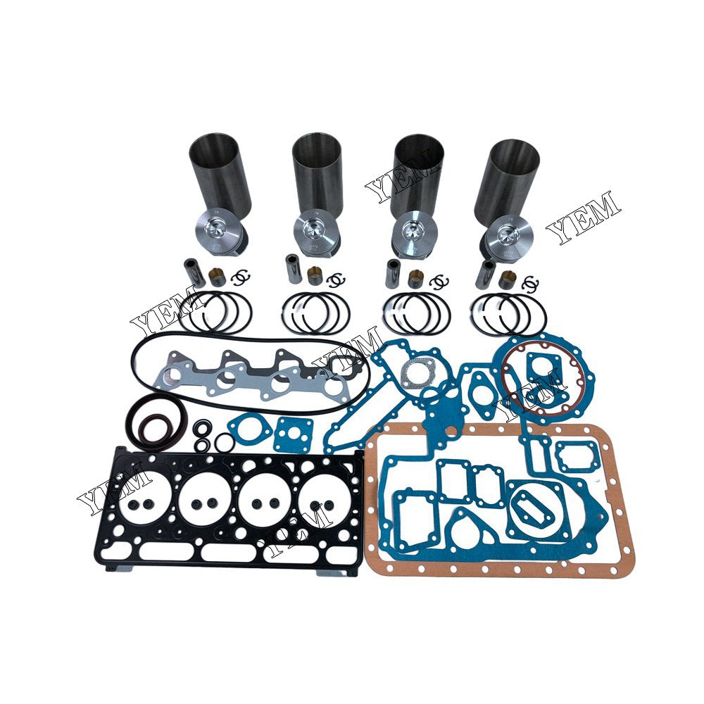 V2003 Overhaul Kit With Gasket Set 1G770-2111 For Kubota 4 cylinder diesel engine parts For Kubota