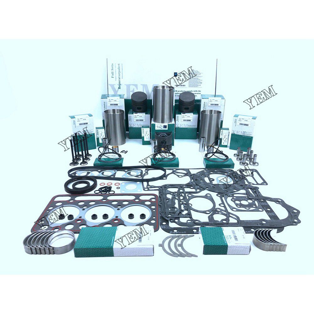 D1102 Overhaul Rebuild Kit With Gasket Set Bearing-Valve Train For Kubota 3 cylinder diesel engine parts