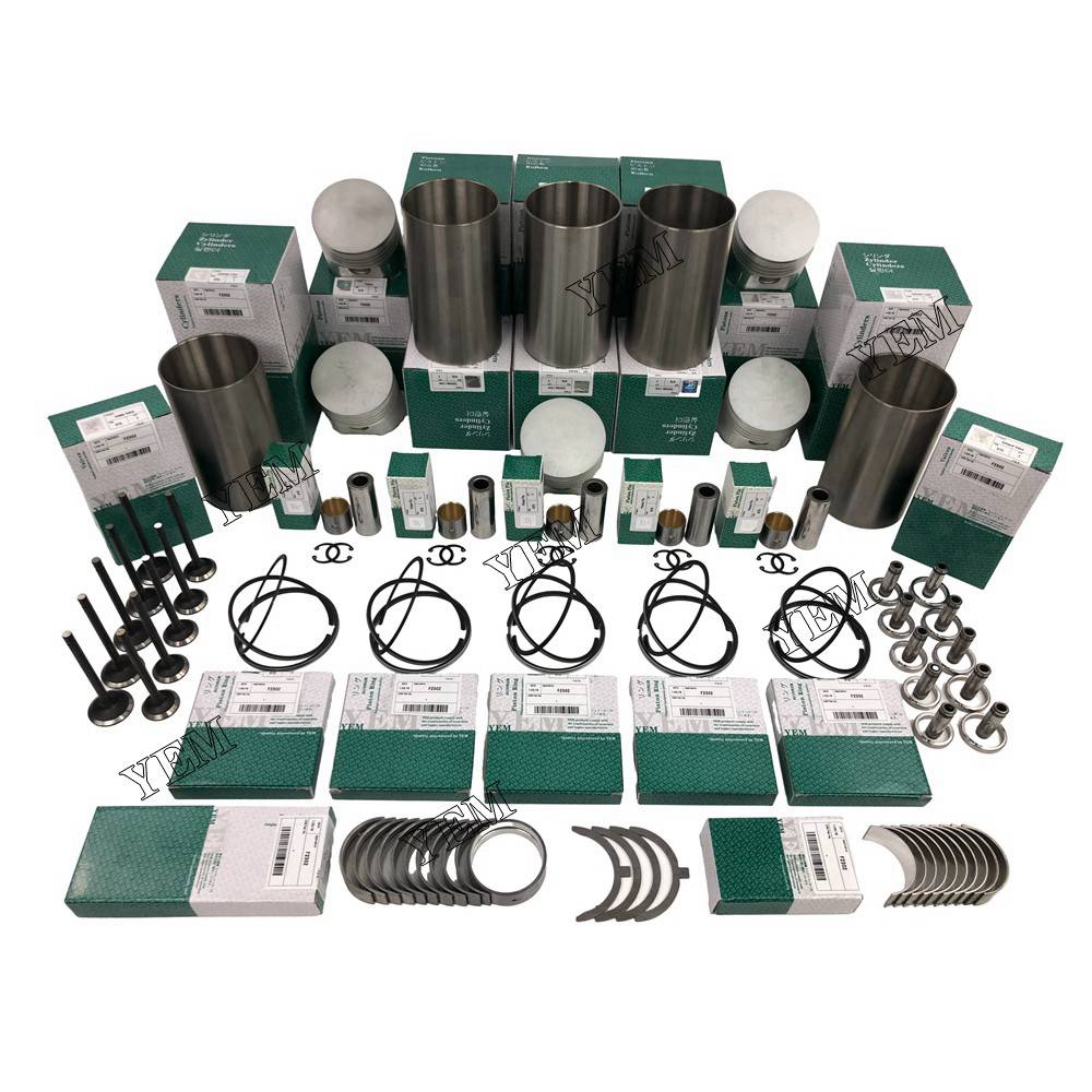 F2302 Overhaul Rebuild Kit With Bearing Set Valve Train For Kubota 5 cylinder diesel engine parts
