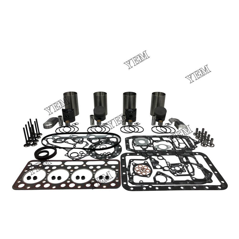 V1502 Overhaul Rebuild Kit With Gasket Set Bearing-Valve Train For Kubota 4 cylinder diesel engine parts For Kubota