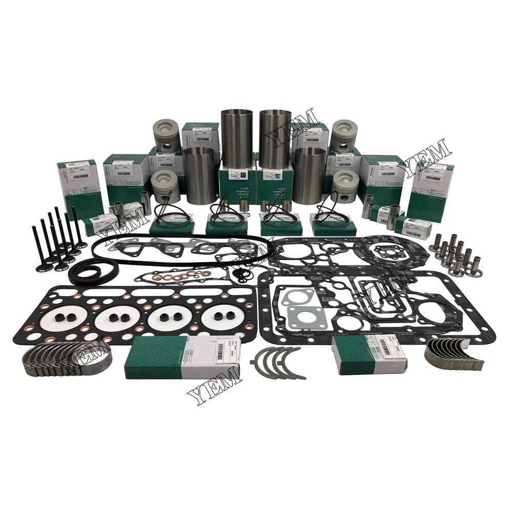 V1512 Overhaul Rebuild Kit With Gasket Set Bearing-Valve Train For Kubota 4 cylinder diesel engine parts