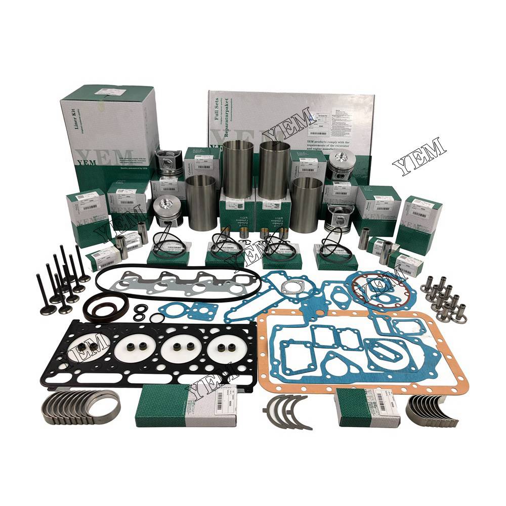 V2003 Overhaul Rebuild Kit With Gasket Set Bearing-Valve Train For Kubota 4 cylinder diesel engine parts