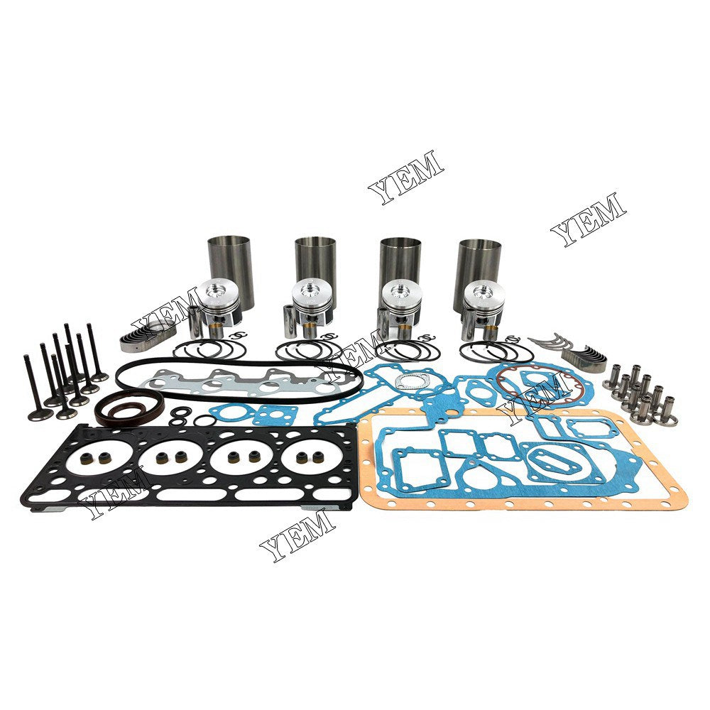 V2003 Overhaul Rebuild Kit With Gasket Set Bearing-Valve Train For Kubota 4 cylinder diesel engine parts For Kubota