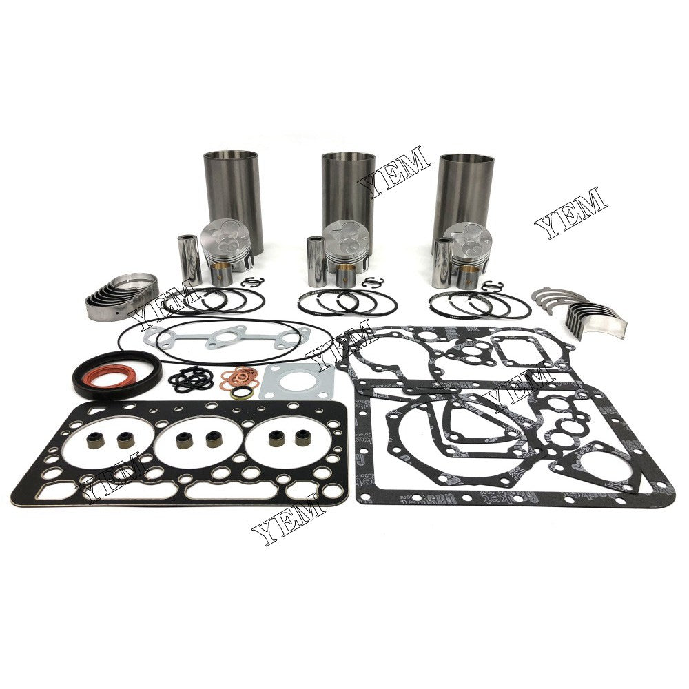 D782 Overhaul Rebuild Kit With Gasket Set Bearing For Kubota 3 cylinder diesel engine parts