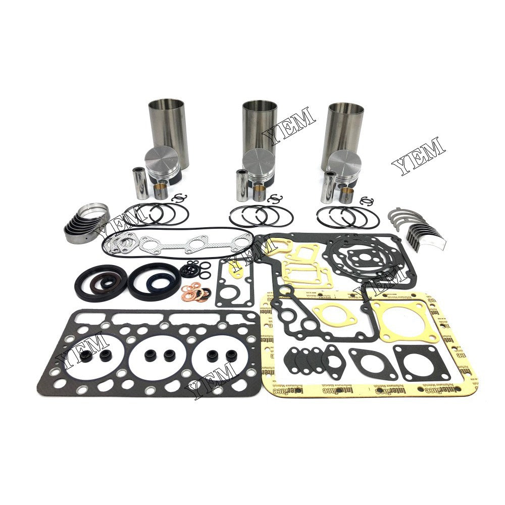 D850 Overhaul Rebuild Kit With Gasket Set Bearing For Kubota 3 cylinder diesel engine parts