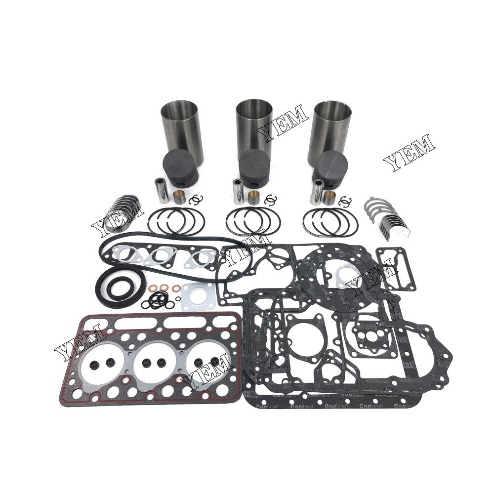 D1100 Overhaul Rebuild Kit With Gasket Set Bearing For Kubota 3 cylinder diesel engine parts