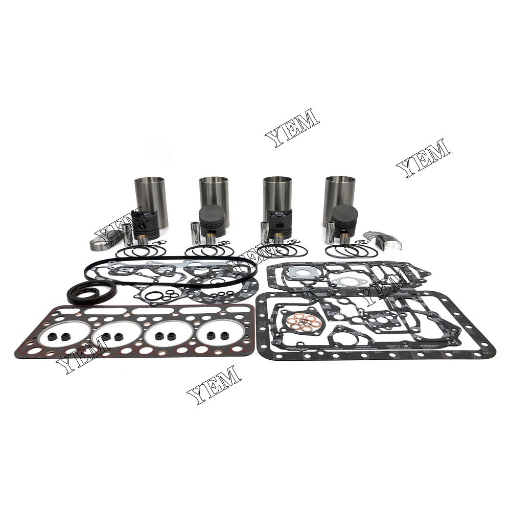 V1500 Overhaul Rebuild Kit With Gasket Set Bearing For Kubota 4 cylinder diesel engine parts For Kubota