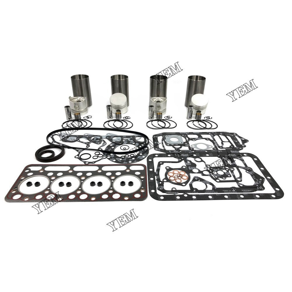 V1702 Overhaul Kit With Gasket Set For Kubota 4 cylinder diesel engine parts For Kubota