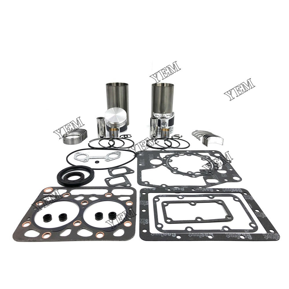 ZB600 Overhaul Rebuild Kit With Gasket Set Bearing For Kubota 2 cylinder diesel engine parts