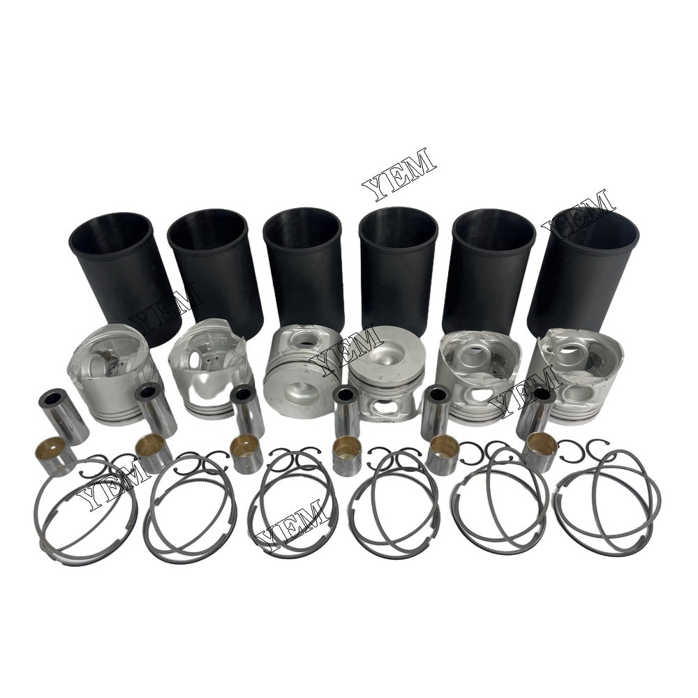 6M61 Cylinder Liner Kit For Mitsubishi 6 cylinder diesel engine parts For Mitsubishi