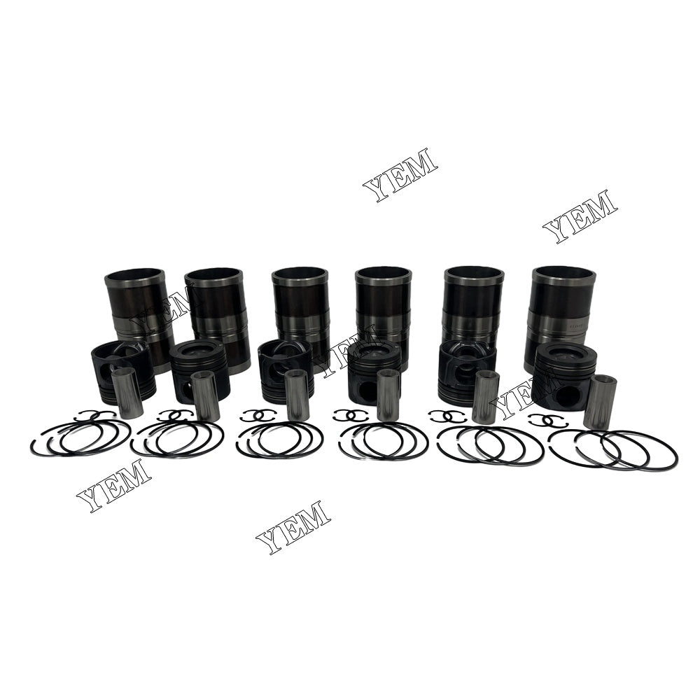 QSL9.3 Cylinder Liner Kit For Cummins 6 cylinder diesel engine parts For Cummins