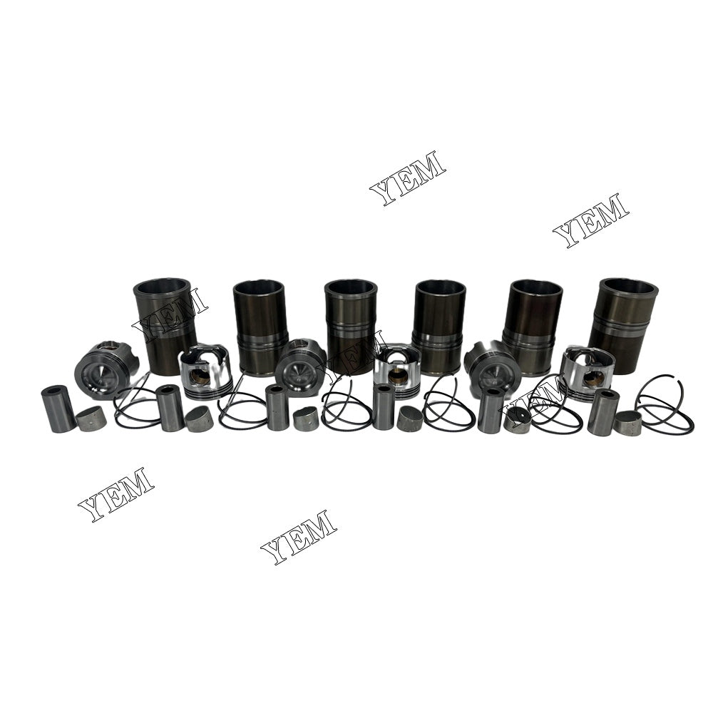 C12 Cylinder Liner Kit For Caterpillar 6 cylinder diesel engine parts For Caterpillar