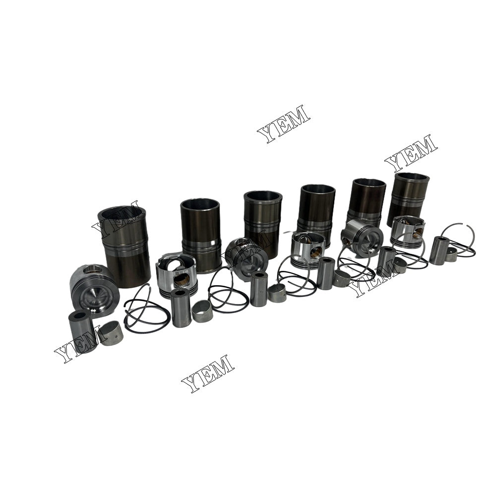 C12 Cylinder Liner Kit For Caterpillar 6 cylinder diesel engine parts For Caterpillar