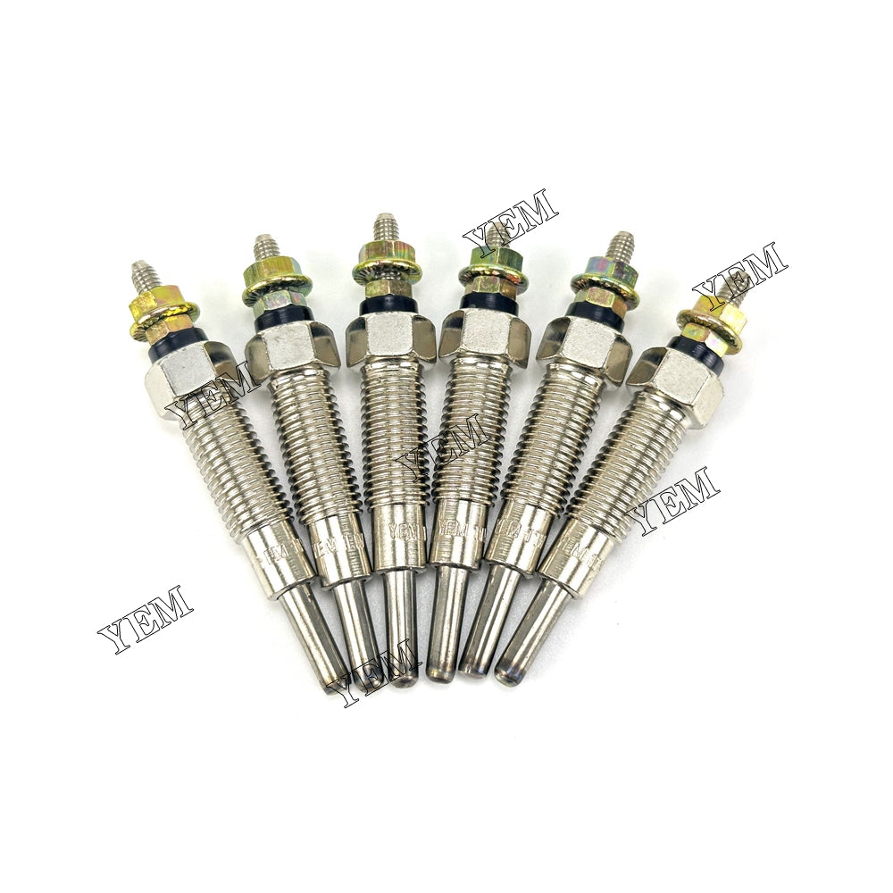6X For Perkins 1106D-E66TA-24V Glow Plug Diesel engine parts For Perkins