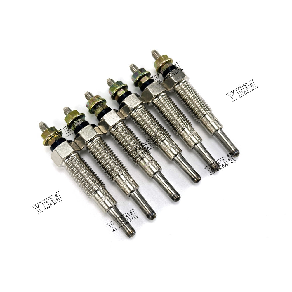 6X For Perkins 1106C-E66TA-24V Glow Plug Diesel engine parts For Kubota