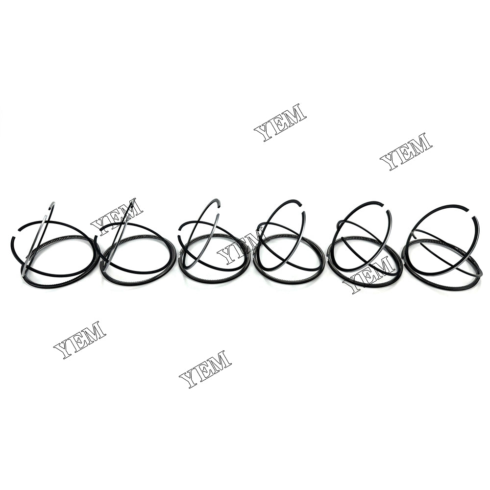 For Shibaura 3024C 84.5mm Piston Ring+0.5mm Slanting mouth 6 Cylinder Diesel Engine Parts For Shibaura