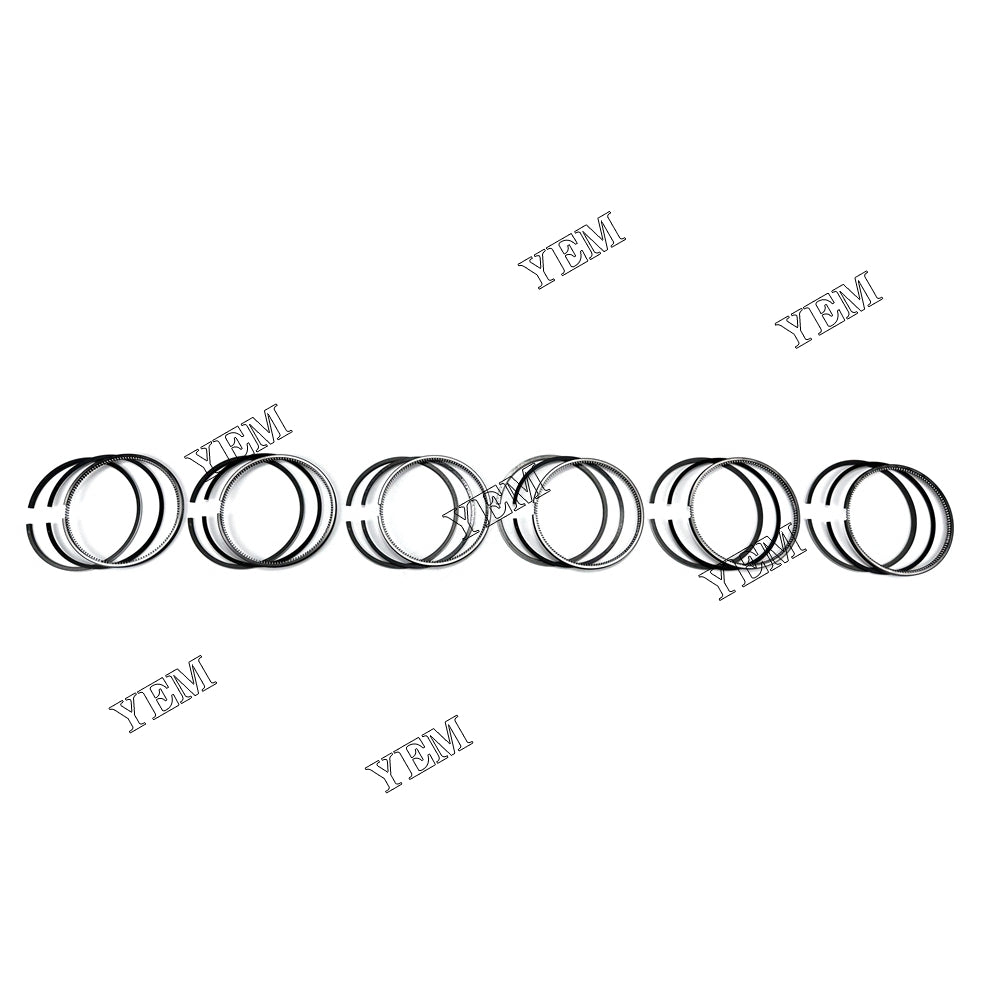 For Shibaura 3013C 84.5mm Piston Ring+0.5mm Slanting mouth 6 Cylinder Diesel Engine Parts For Shibaura