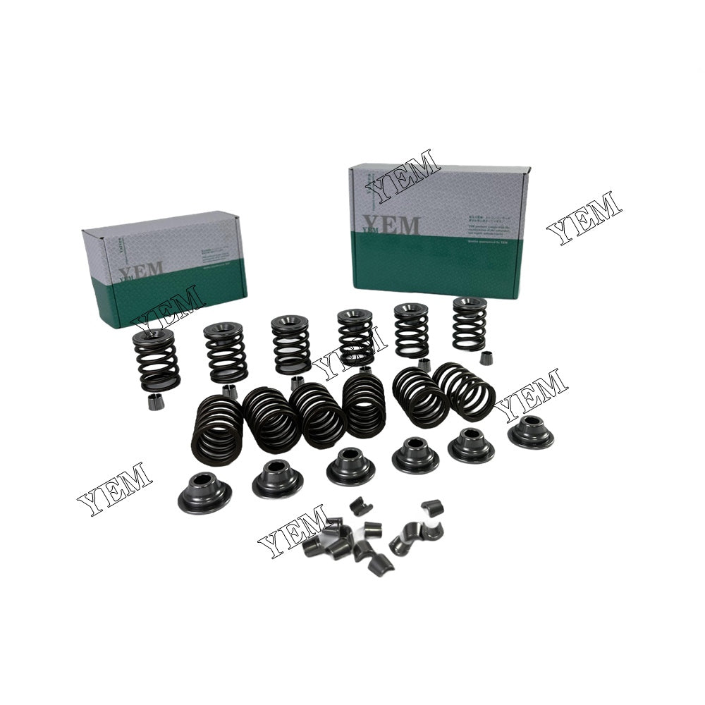 6D114 Valve Spring Kit Spring Seat & Retainer For Komatsu (Fit One Engine)
