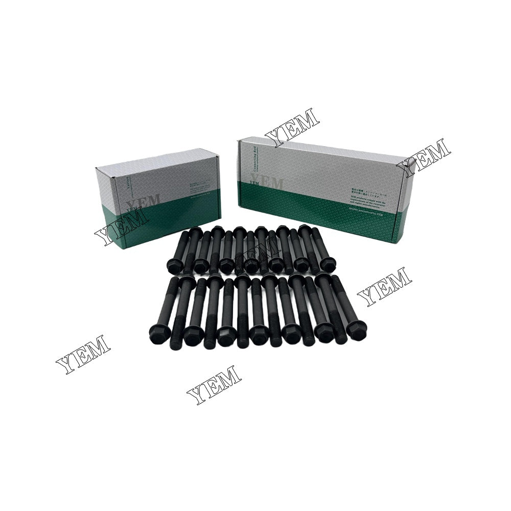 26PCS 6BT Cylinder Head Bolt Set For Cummins C 500-y-300 D diesel klift For Cummins